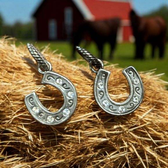 Brighton Jewelry - Brighton, Lucky horseshoe charm- this listing is for one charm only.